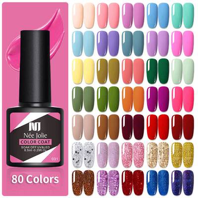 Gel Nail Polish Plastic Bottle Glitter Gel Polish Matt