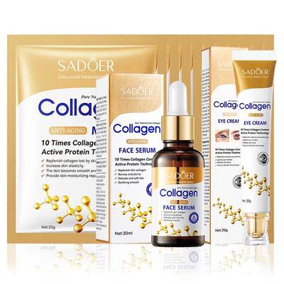Collagen Skin Care Sets Face Mask Facial Serum Eye Cream Moi