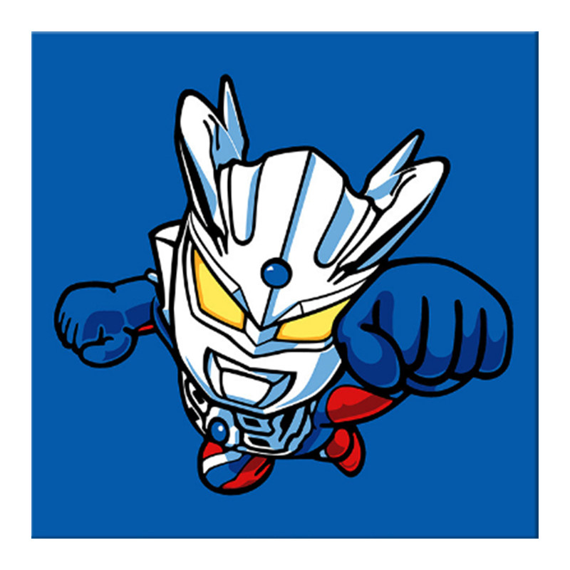 儿童数字油画diy油彩画迪迦奥特曼捷德简约手绘卡通画手工填充画