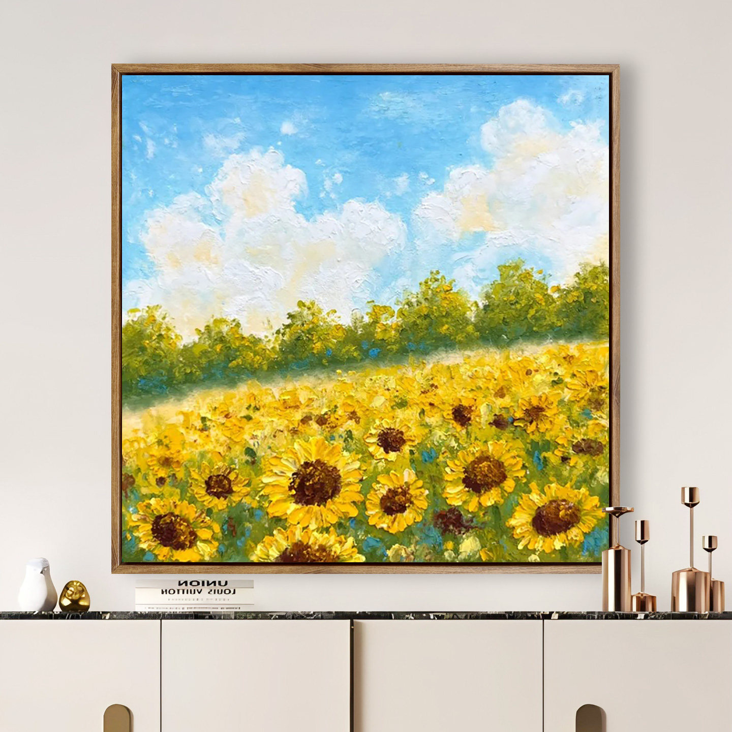 风景数字油画填色diy数字油彩画油画DIY填充植物花卉可定制手绘画