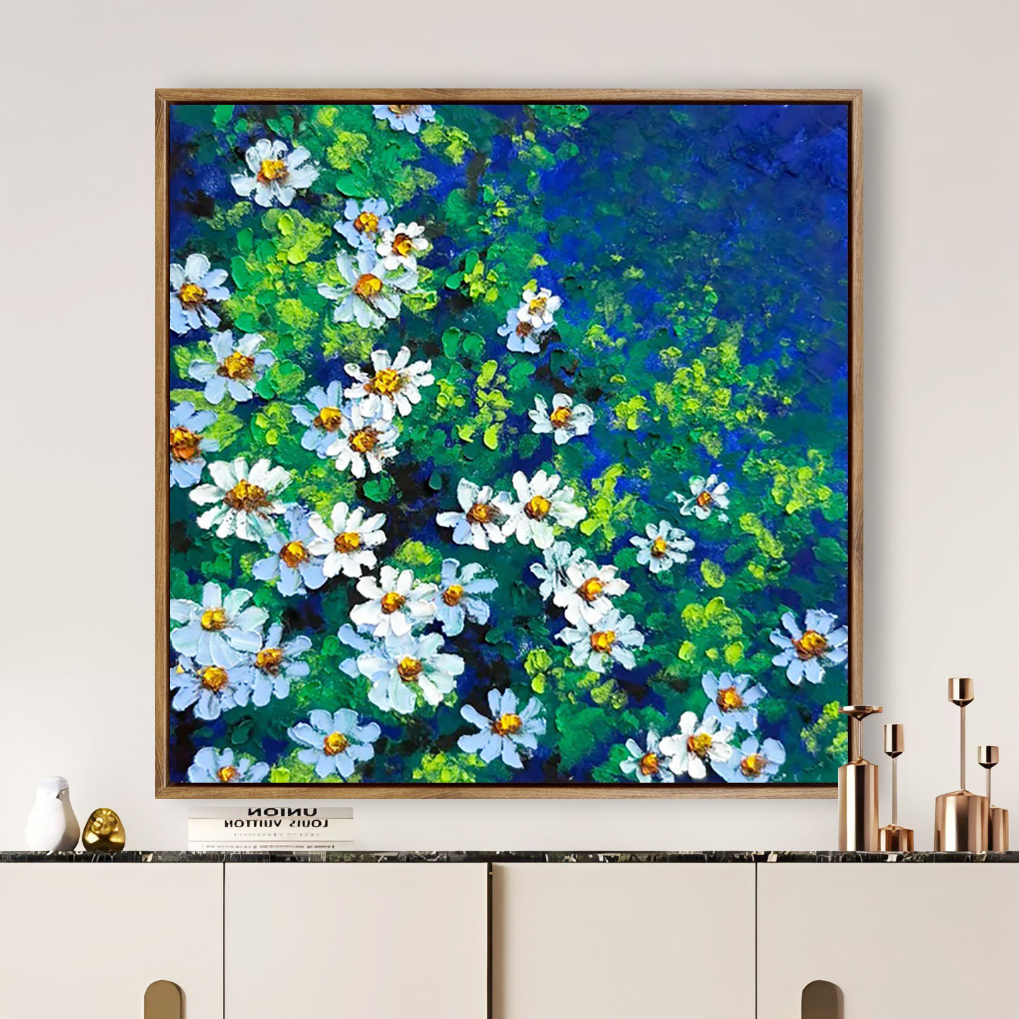 数字油画diy填充治愈解压小雏菊油彩画来图定制手工绘画手工礼物