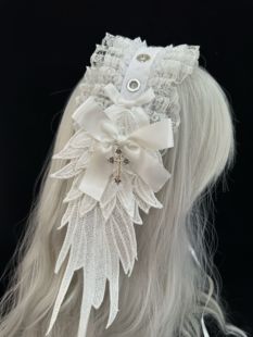 自制Lolita翅膀发带哥特暗黑天使头饰发饰亚文化原宿风cosplay