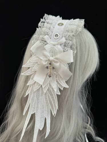 自制Lolita翅膀发带哥特暗黑天使头饰发饰亚文化原宿风cosplay