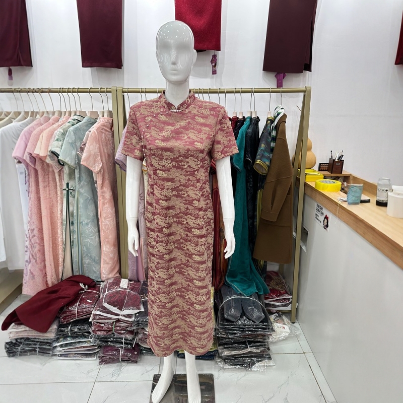旗开得胜中式旗袍喜妈妈礼服