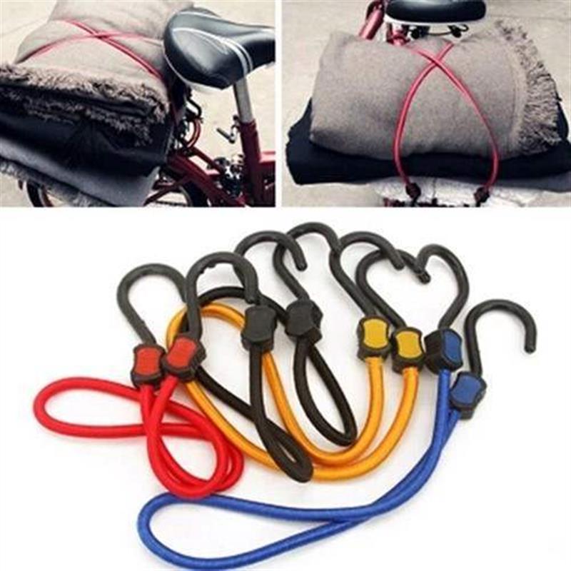 Rubber bungee cord to hook car luggage rope elastic rope two