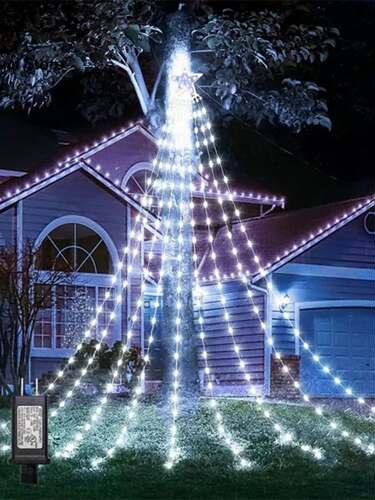 9Strand 3M LED Christmas Star String Fairy Lights with Star
