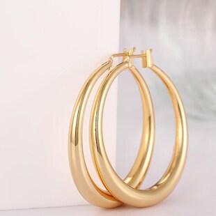 Russia earings big hoop earrings 18K gold plated jewelry for