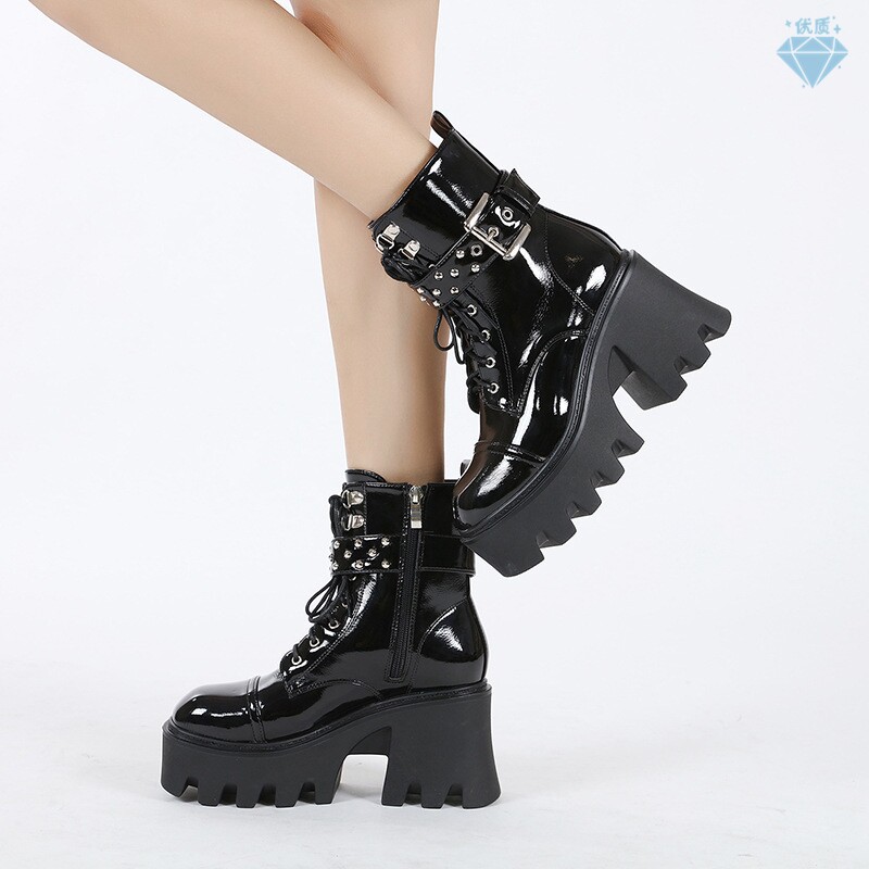 large size platform ankle boots women Martin boots女靴马丁靴