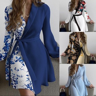 women long Dresses dress 女 ladies for autumn Formal sleeves