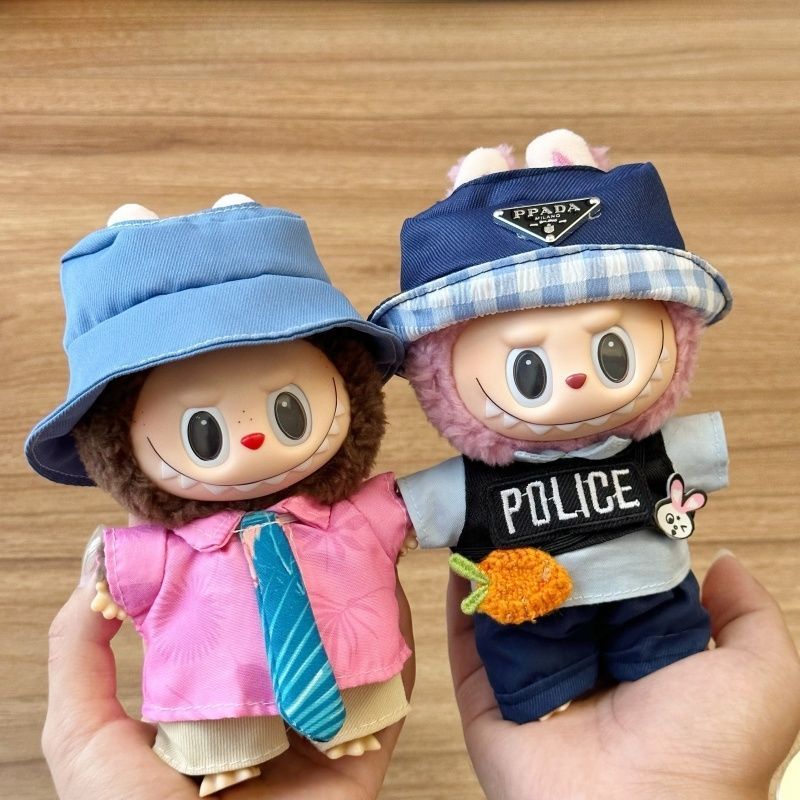 17cm娃衣新品“尼克与朱迪”套装啦bubu潮玩公仔玩偶换装一代三代