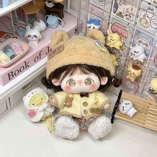 20cm娃衣冬季保暖外套棉花娃娃连衣裙套装可爱原创无属性现货正版