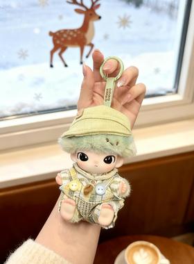 DIMOO娃衣DIMOO新品新生日记娃衣潮玩搪胶公仔衣服替换装绿色格纹