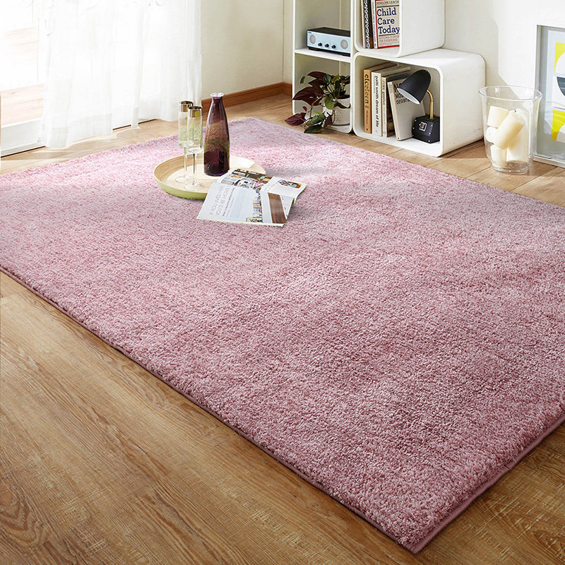 毛绒地毯卧室客厅沙发床边茶几房间粉色家用加厚衣帽间垫阳台定制
