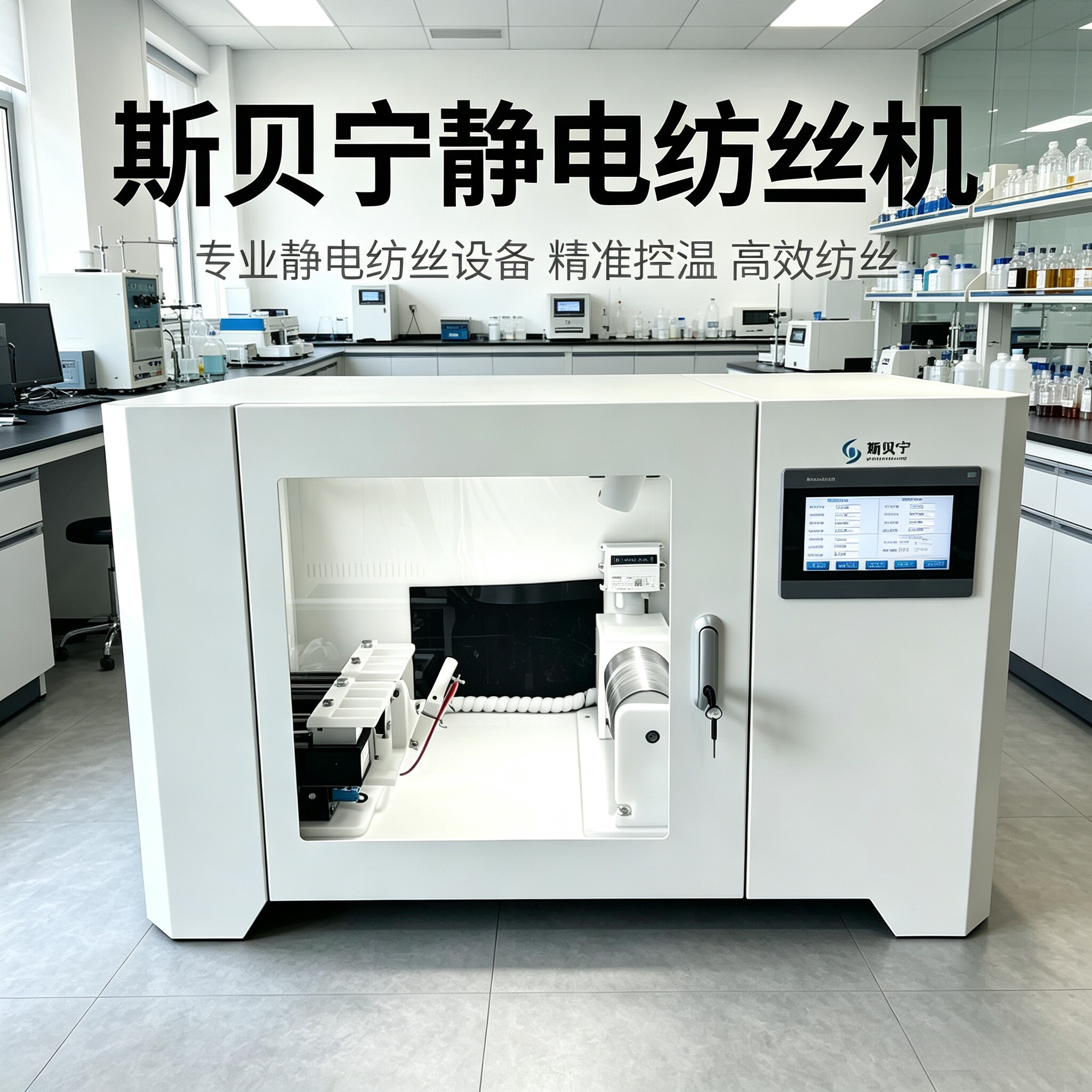 斯贝宁静电纺丝机SNCP-2800双泵同轴静电纺丝多组分混合纺丝厂家