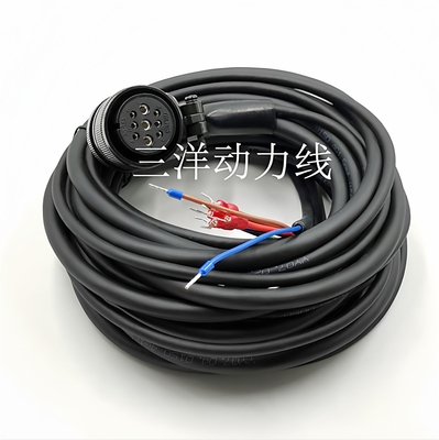 三洋伺服电机动力插头电源线