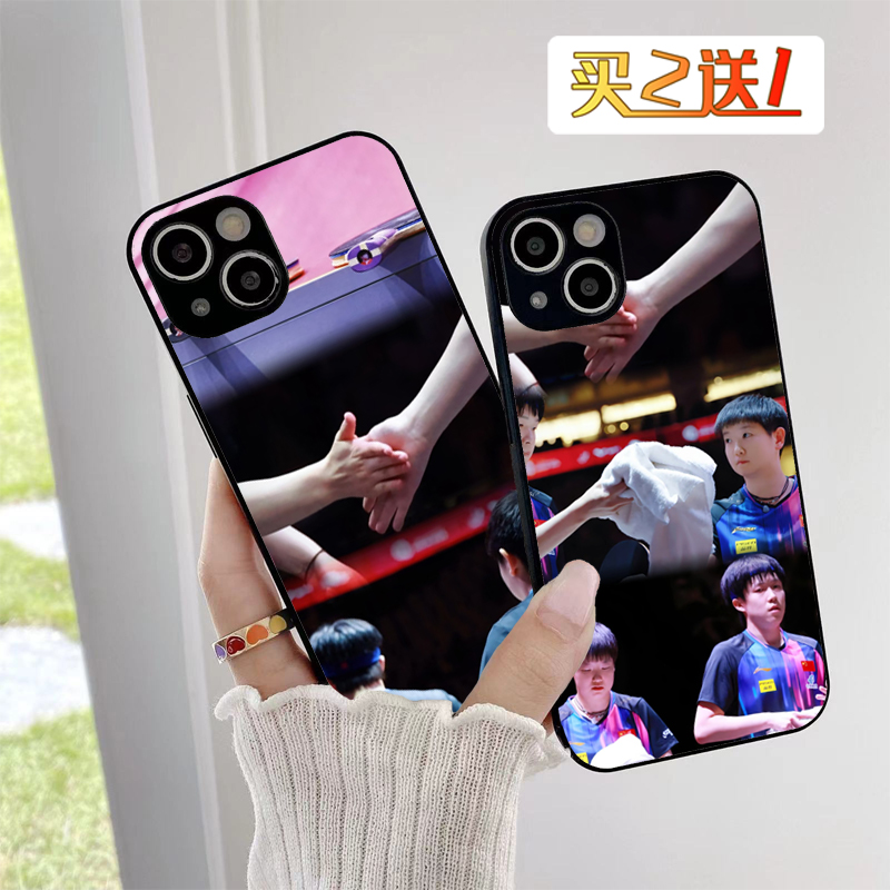 莎头新款手机壳适用苹果15多哈世乒赛vivox100s孙颖莎OPPOreno14王楚钦小米13周边华为mate70乒乓球iPhone16
