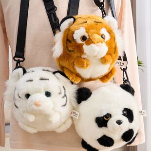 熊猫表情包公仔二次元 动漫周边抱枕卡通毛绒靠垫玩偶生日礼物