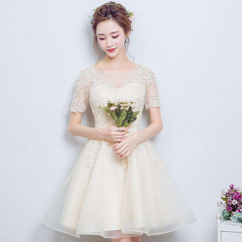 伴娘服短款2020新款秋季伴娘礼服宴会小礼服连衣裙派对晚礼服姐妹在类目 女装/女士精品, 婚纱/旗袍/礼服, 礼服/晚装中 - 来自Buy2taobao.com提供专业的淘宝代购服务