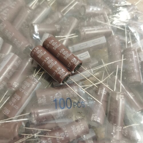 80V560UF 12.5X35 黑金刚KZN 高频低阻 原装电解电容 560UF80V