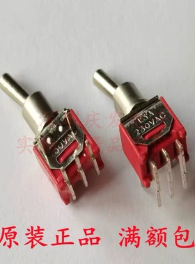 SMTS-102C3微型钮子开关1.5A正弯脚3/5脚2档侧拨摇头TS-6开孔5MM