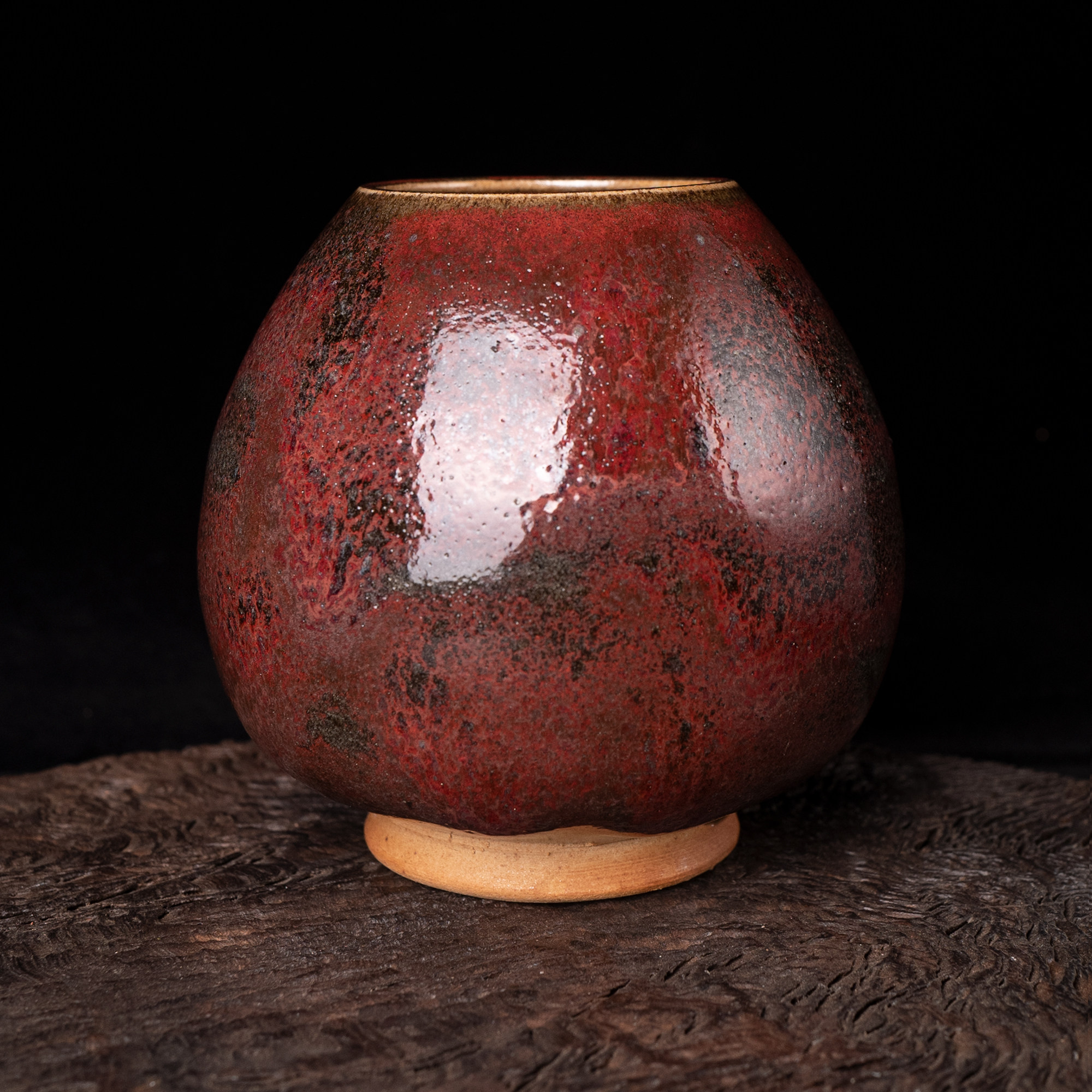 河南神垕小神仙窑王铮仿古釉钧红鸡心罐名家手工原矿钧红小水盂,餐饮具,茶道/零配,淘宝优惠券,粉丝福利购,淘宝优惠卷