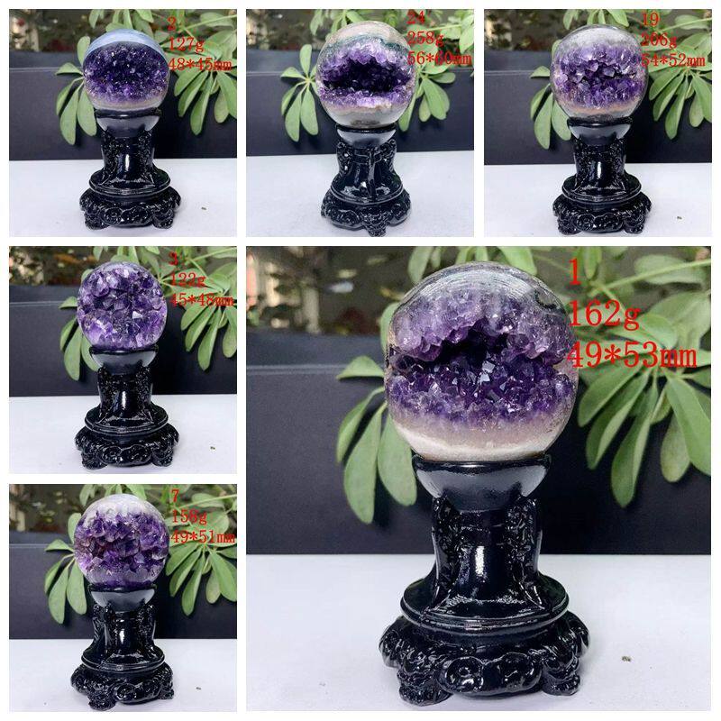 转运招财纯天然乌拉圭深紫紫水晶奇石