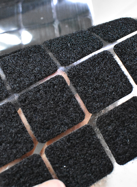 背胶双面魔术贴正方形 自黏贴子母扣粘扣带冲型长方形切片2*4cm