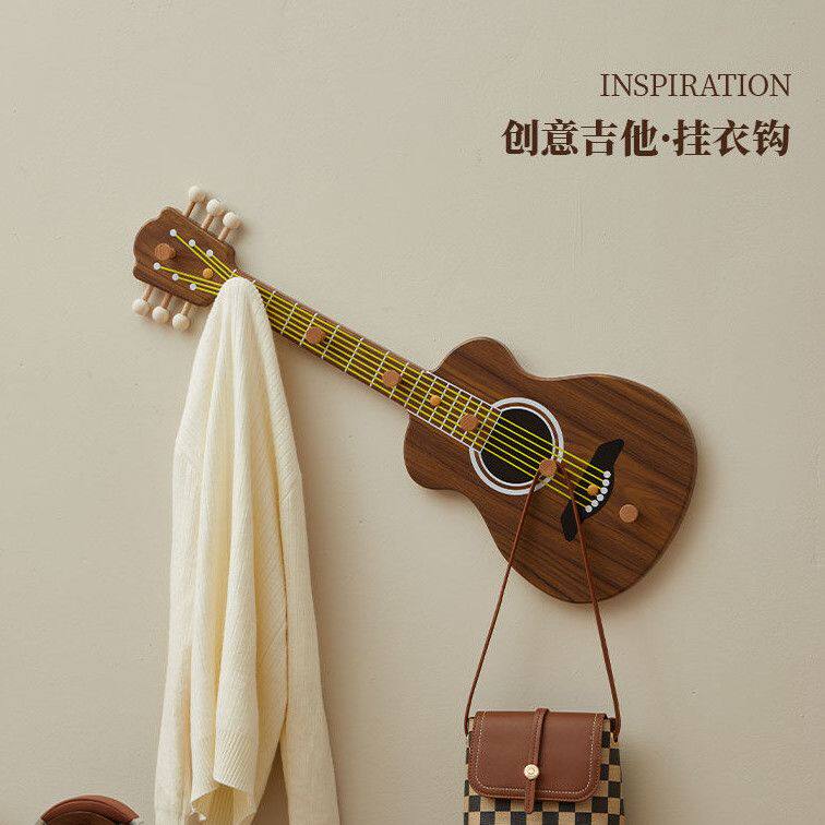 创意入户进门吉他个性装饰壁挂玄关置物架2326