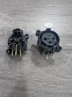 原装NC3FAAH1三芯卡侬XLR母插座电路板PCB焊接调音台卡农线