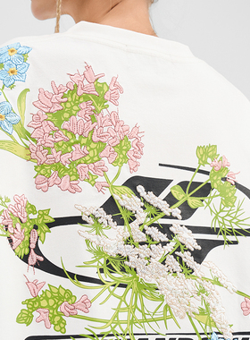 【达人推荐】HACR丨harshandcruel中国风花卉刺绣新中式短袖T恤