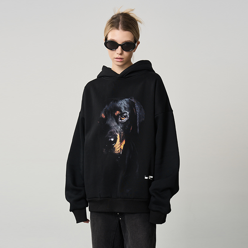 HACR罗威纳狗头卫衣帽衫