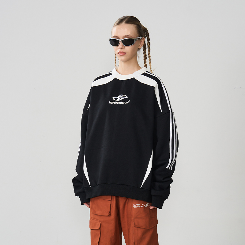 harshandcruel抓绒圆领卫衣