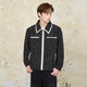 HACR harshandcruel高级感小香风粗花呢编织撞色包边翻领夹克