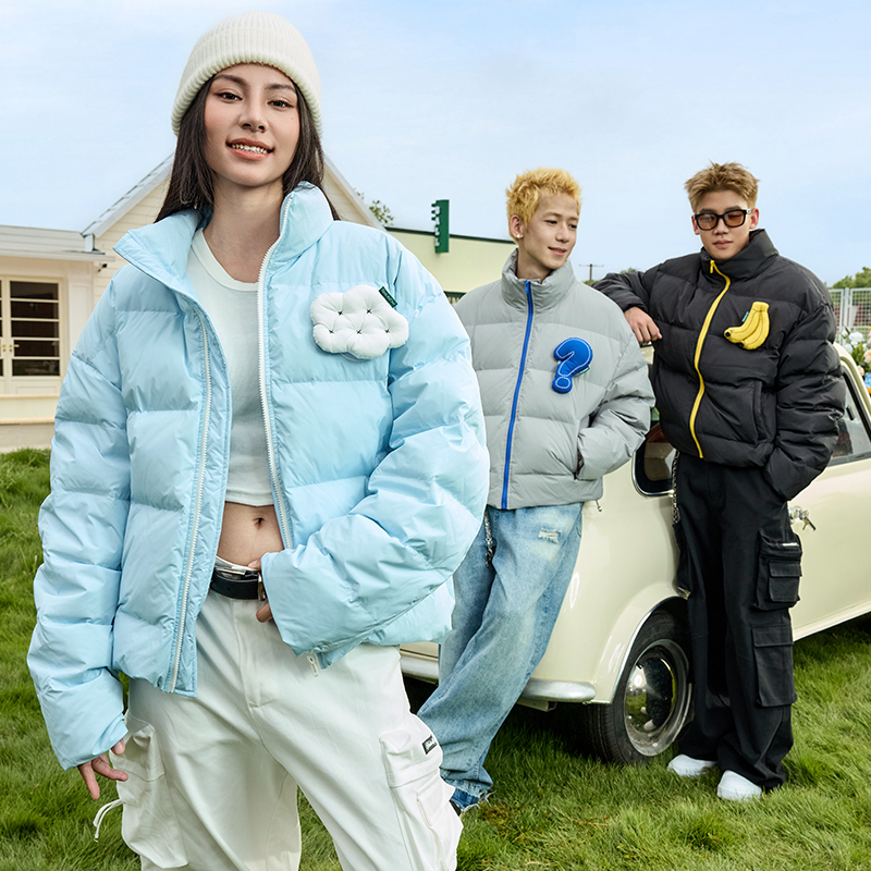 HACR魔术贴可拆卸挂件羽绒服