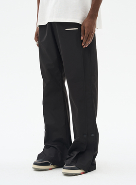 harsh and cruel 简约基础廓形立体设计微喇叭街头长裤cleanfit