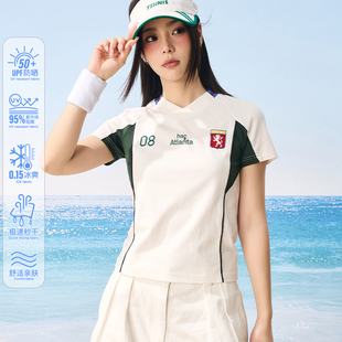 HACR｜harshandcruel凉感防晒速干透气跑步足球风圆领短袖T恤女