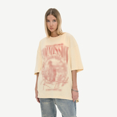 HACR 王鹤棣同款 harshandcruel复古字母印花宽松纯棉情侣T恤