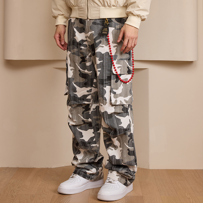 HACR暴风雪迷彩直筒工装裤