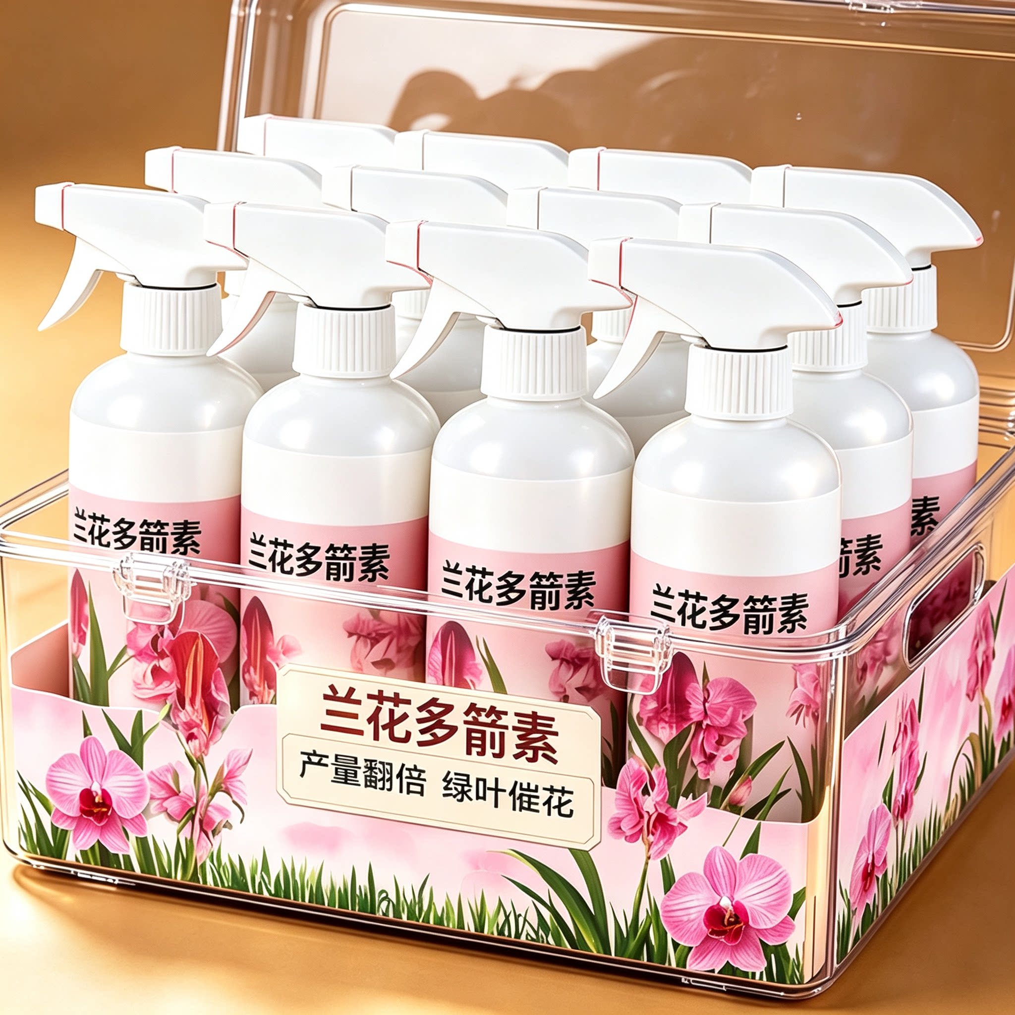 适合所有兰花:速爆箭兰花多箭素