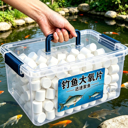 打窝增氧片水产增氧颗粒增氧片鱼池塘野钓增氧片垂钓鱼长效增氧剂