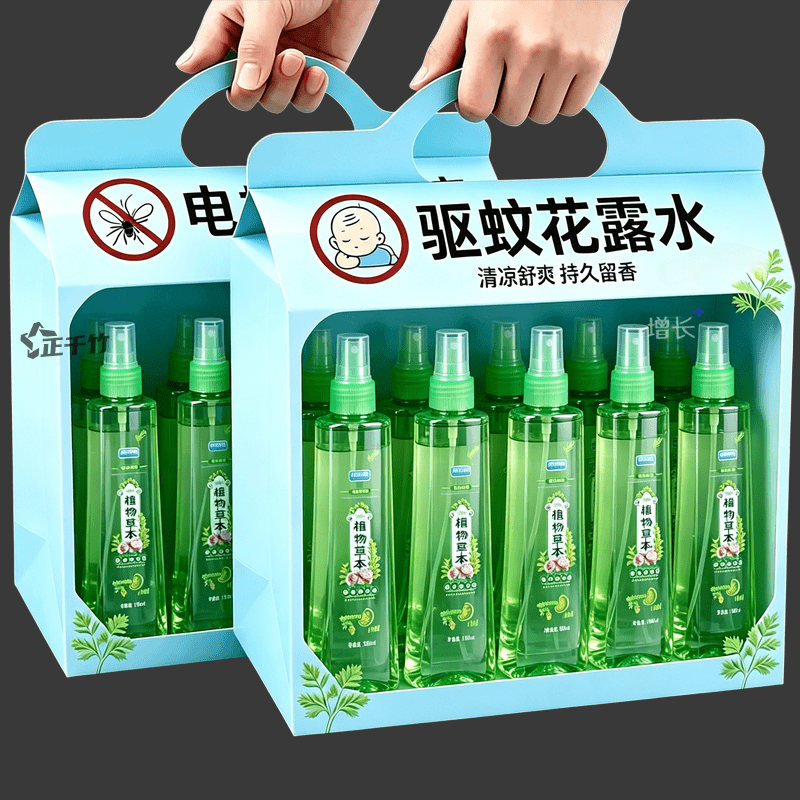 驱蚊花露水多香型艾草植物蚊子叮花露水清凉香型舒爽夏季大瓶装