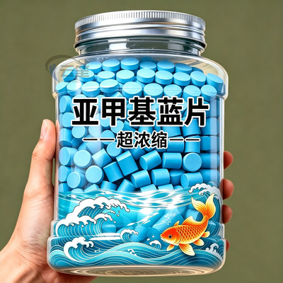 亚甲基蓝消毒杀菌白点烂身烂尾鱼缸消毒杀菌锦鲤水霉病杀菌消炎片
