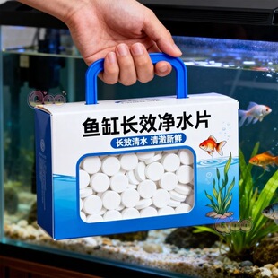 鱼缸净水片净化水质澄清澈除臭去腥水族箱鱼池清水养鱼鱼缸净水剂