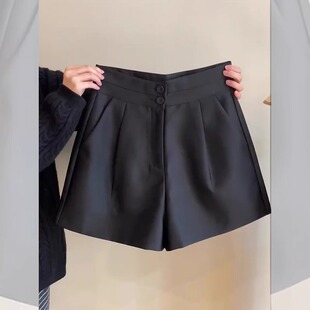 短裤 百搭a字休闲阔腿裤 女2026夏季 高腰显瘦气质时尚 新款 简约西装