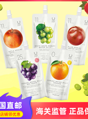 韩国直邮Delight Project魔芋水果冻苹果葡萄李子柑橘蔬果汁低卡