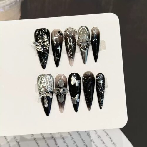 Press‑On Nails Width Reference Chart for Five Fingers