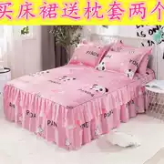 Mua váy ngủ để gửi vỏ gối một cặp giường mùa xuân và mùa thu đơn giường trải giường ba bộ chăn ga trượt bảo vệ Simmons - Váy Petti