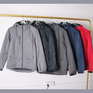 冬季户外防风防水连帽三合一冲锋衣男 轻量化保暖徒步登山外套j91
