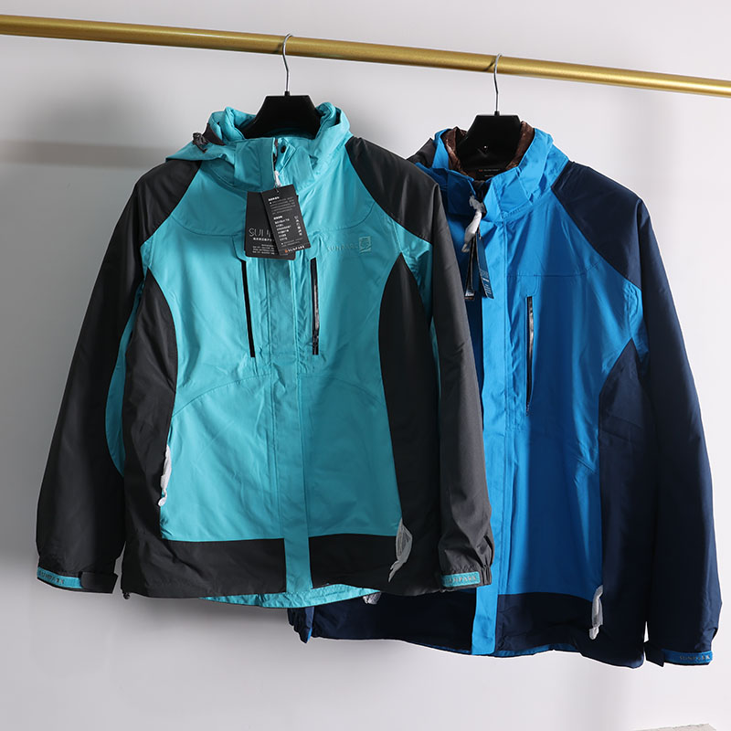 防风防水保暖透气羽绒内胆冲锋衣