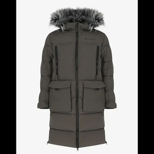 冬季户外防风防水透气儿童长款连帽保暖棉服 东北抗寒加厚棉袄